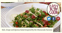 Desktop Screenshot of easyonthecook.com